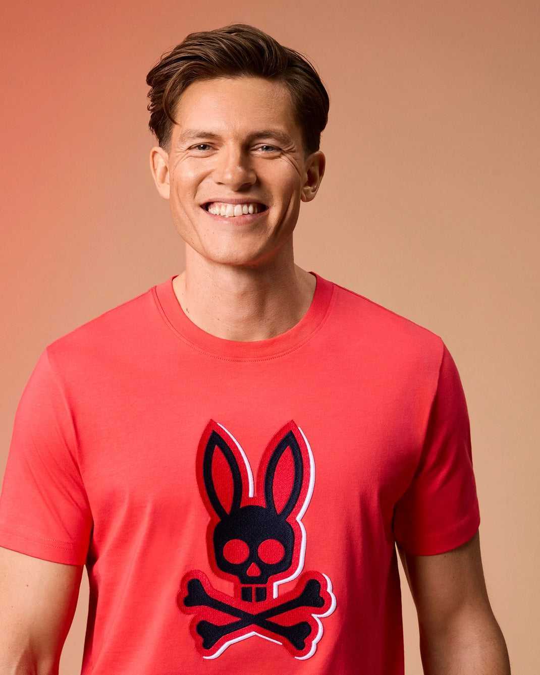 Tees Psycho Bunny Kayden Graphic Tee Hibiscus Homme | SEA-98989797